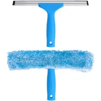 MR.SIGA Fensterwischer und Fensterabzieher als Kombi-Set, 2 in 1