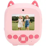 FTVOGUE Sofortdruckkamera, 48 MP 1080P HD-Digitalkamera mit Thermodrucker, Selfie-Timer, Integrierte Spielemusik für, Teenager, Anfänger