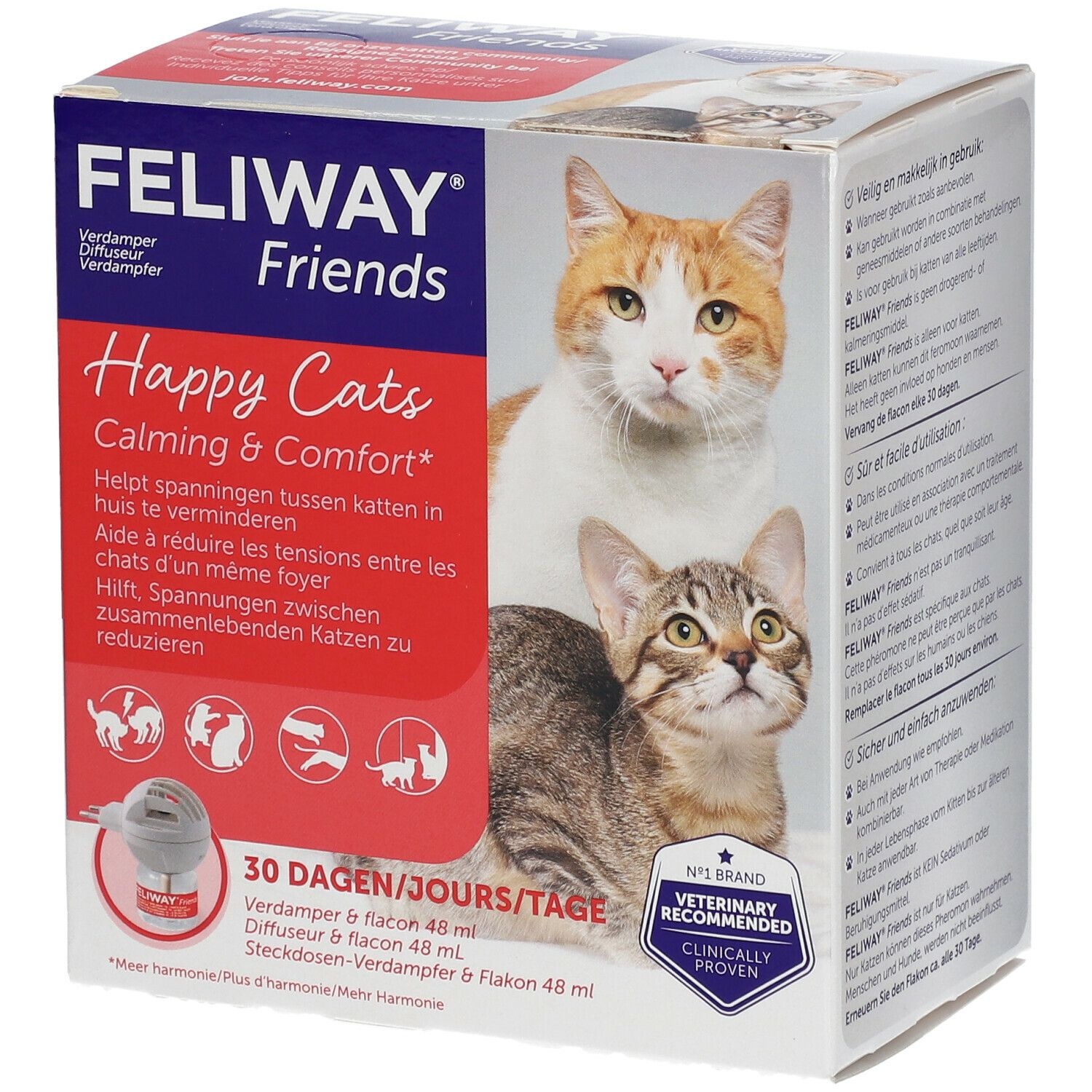 FELIWAY® Friends Kit de Démarrage Chats Heureux 1 pc(s) emballage(s) combi