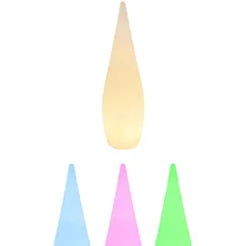 GLOBO Außen Stand Steck Lampe (inkl. RGB LED)  - weiß