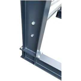 Stier Kragarmregal schraubbar einseitig 3 Felder mit 4 Ebenen 3840x3130x400mm