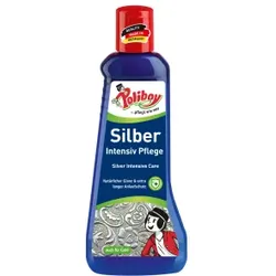 POLIBOY Silber Intensiv Pflege, Spezialpflege für einen glänzenden Eindruck, 200 ml - Flasche mit Quellschwamm