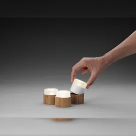 Duni 3er LED Mini Lamp -Set 186496 Multicolor inkl. Fernbedienung und 3er Ladestation