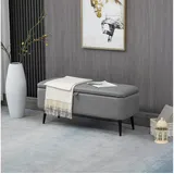 Homcom Polsterbank Grau 102 x 40 x 44 cm