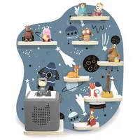 stadtecken Kinderregal geeignet für Toniebox und Tonies – Regal zum Aufhängen, Bunte, verspielte Aufbewahrung für 20 Figuren, ideal fürs Kinderzimmer