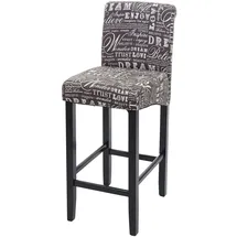 Mendler Barhocker HWC-C33  grau