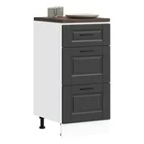 vidaXL Unterschrank Porto 0 x 0 x 0 cm Schwarz
