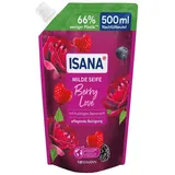 Isana Berry Love Flüssigseife Nachfüllbeutel 500 ml