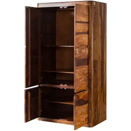 MASSIVMOEBEL24.DE Kleiderschrank Toronto 105 x 200 x 60 cm Walnuss
