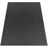 KADIMA DESIGN FLACHWEBTEPPICH, einfarbig, aus Polypropylen, Anthrazit 60 x 100% cm