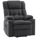 MCombo elektrische Aufstehhilfe Relaxsessel 3 Motoren getrennt verstellbar, Liegeposition bis 165°, tv Sessel mit usb, für Senioren