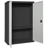 Proregal Stahlschrank AMEGO 90 x 80 x 40 cm Grau-Anthrazit
