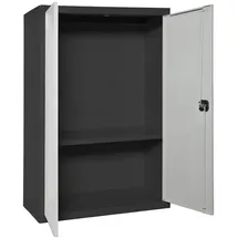 Proregal Stahlschrank AMEGO 90 x 80 x 40 cm Grau-Anthrazit