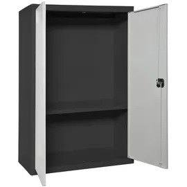 Proregal Stahlschrank AMEGO 90 x 80 x 40 cm Grau-Anthrazit