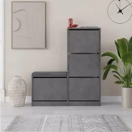 Skye Decor Schuhschrank 26 x 119 x 105 cm grau