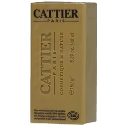 CATTIER Heilerde Seife mit Honig - Weiße Heilerde & Gelbe Heilerde & Bio-Lavendelhonig 150 g