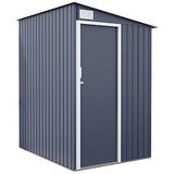 Grindi - Gartenhaus aus Metall, Wetterfest für Rad- & Gartengeräte, Geräteschuppen Mülltonnenbox Fahrradgarage Gartenhaus Gartenschrank - 2,91 m2, 150x194x187, Grau - Salix