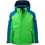 Trollkids Holmenkollen Pro Jacke - Dark Marine / Fresh Green - 128 cm