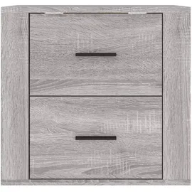 vidaXL Nachtschrank Grau Sonoma 50 x 36 x 47 cm