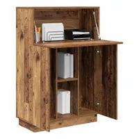 VidaXL Schreibtisch Altholz Ingenieurholz Mittel Braun