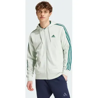 Adidas Essentials French Terry 3-Streifen Kapuzenjacke olivgrün L