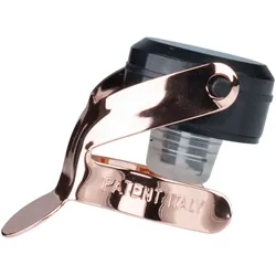 Sekt- / Champagnerflaschenverschluss Secure Bottle Sealer - schwarz-kupferfarben