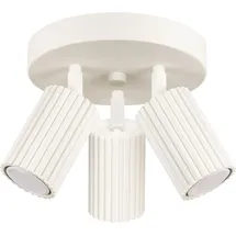 Sollux Lighting Deckenlampe 3 Flammig rund Aluminium beige