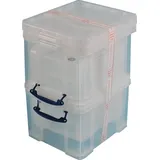 Really Useful Box Aufbewahrungsbox 48 x 39 x 31 cm 3-tlg. transparent