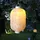 MARELIDA LED Solar Lampion Flammeneffekt - 30 warmweiße LED - H: 30cm - D: 20cm - Licht...