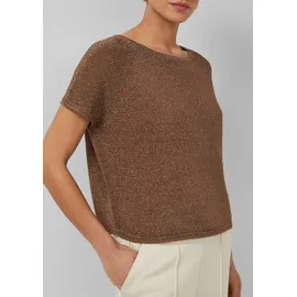 s.Oliver Strickpullover im Relaxed Fit mit U-Boot-Ausschnitt Braun L