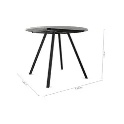 VEPA Konferenztisch VPAX für 4 Personen TVPXD140H 140x110cm Tesla