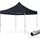 TOOLPORT 3x3m Aluminium Faltpavillon, Professional Alu 40mm, schwarz