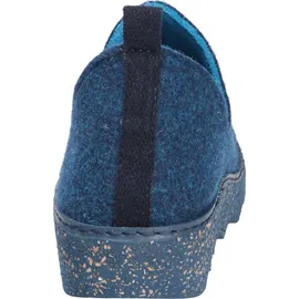 ROHDE Damen Foggia Pantoffeln Pantoletten niedrige Hausschuhe 6124, Größe:EUR 42 - Blau - 42