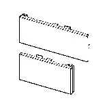 TECE TECEsquare WC-Betätigungsplatte 9820558 Glas, chrom glänzend