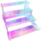 F Fityle Acryl-Display-Rack-Regale, Kuchenhalter, 4, multifunktionales Leiterregal, Regal, Display-Regale für Puppen-Dessert-Modell,