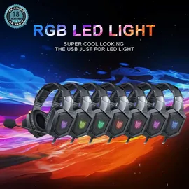 ONIKUMA K8, RGB Gaming-Kopfhörer Schwarz