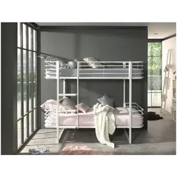 Etagenbett Metall Oscar, 2 Liegeflächen 90 x 200 cm, Weiß