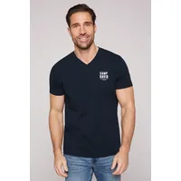 Camp David V-Shirt mit V-Ausschnitt, mit Logo-Print, Gr. M,