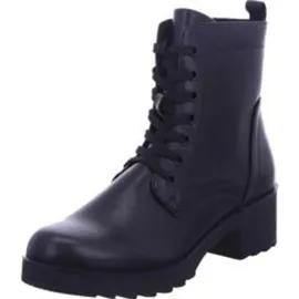 Marco Tozzi Damen Stiefeletten zum Schnüren mit Blockabsatz mit Reißverschluss, Schwarz 9425174