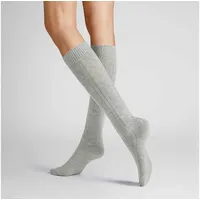 Hudson Kniestrümpfe Winter Plait silberfarben