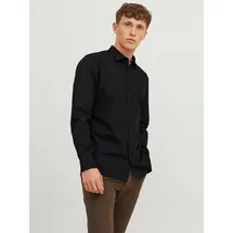 JACK & JONES JJJOE Langarmhemd Schwarz L