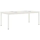 vidaXL Esstisch 200 x 75 x 100 cm weiß