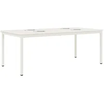 vidaXL Esstisch 200 x 75 x 100 cm weiß