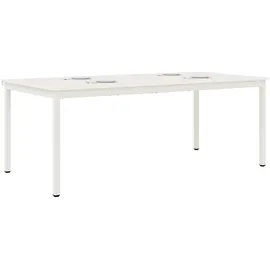vidaXL Esstisch 200 x 75 x 100 cm weiß