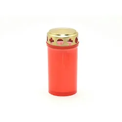 Grablicht mit Golddeckel, 12 x 6 cm, brennt ca. 16 Stunden