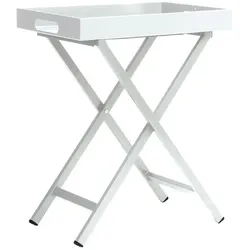 Stern Möbel Beistelltisch Tablett-Tisch grau, Designer Stern Design, 75; Tablett 7x60x40 cm