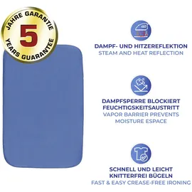 Maximex Tisch Bügelunterlage blau 130 x 65 cm blau, 130x65 cm