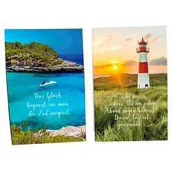 LUMA Aufstellkarte Das Glück beginnt... DIN B6 Schrift