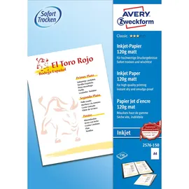 Avery Zweckform Fotopapier 2576-150 DIN A4 matt 120 g/m2 150 Blatt