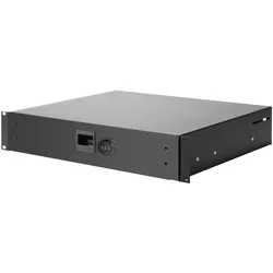 Adam Hall 87402ACL, Schubladeneinheit, Schwarz, Aluminium, Zink, 25 kg, 2U, 48,3